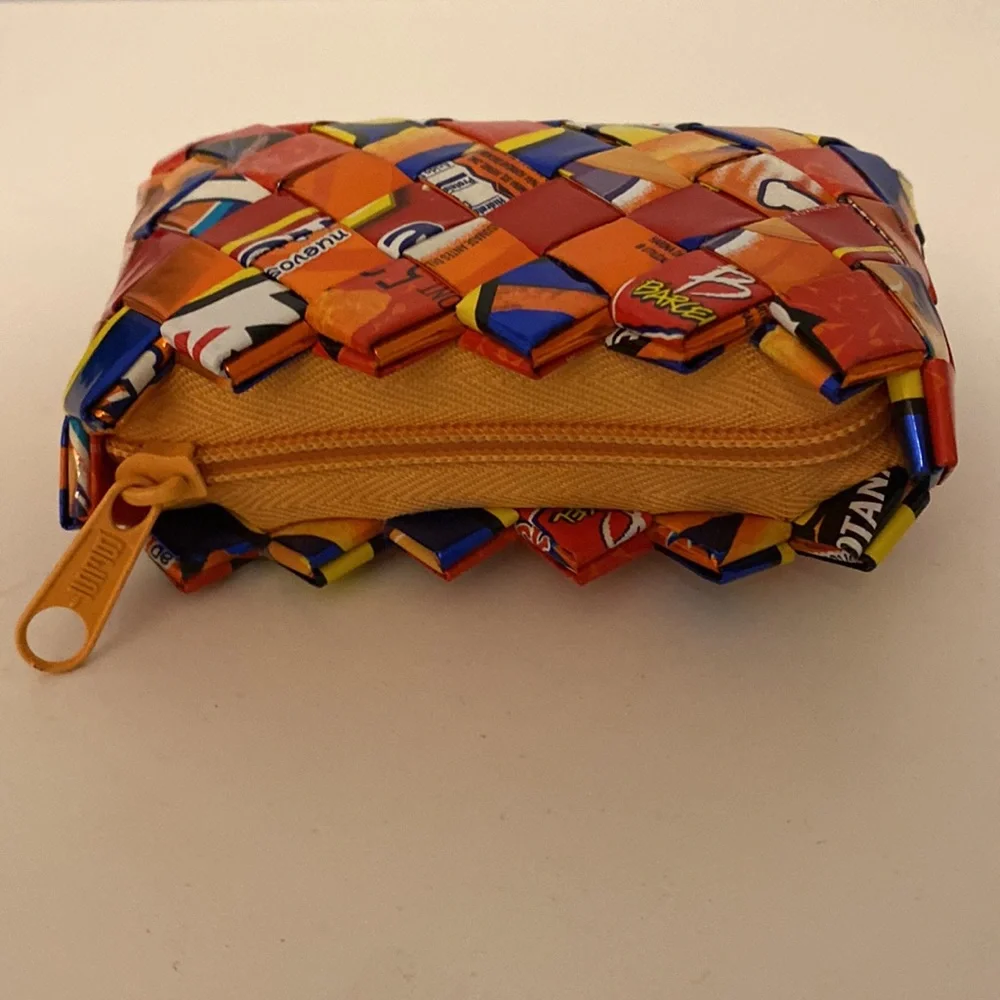 Small Candy/Chip Wrapper Zipper Pouch - Picture 2 of 4
